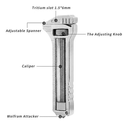 Royallure Compact Titanium Multi-Spanner Tool for Outdoor Adventures