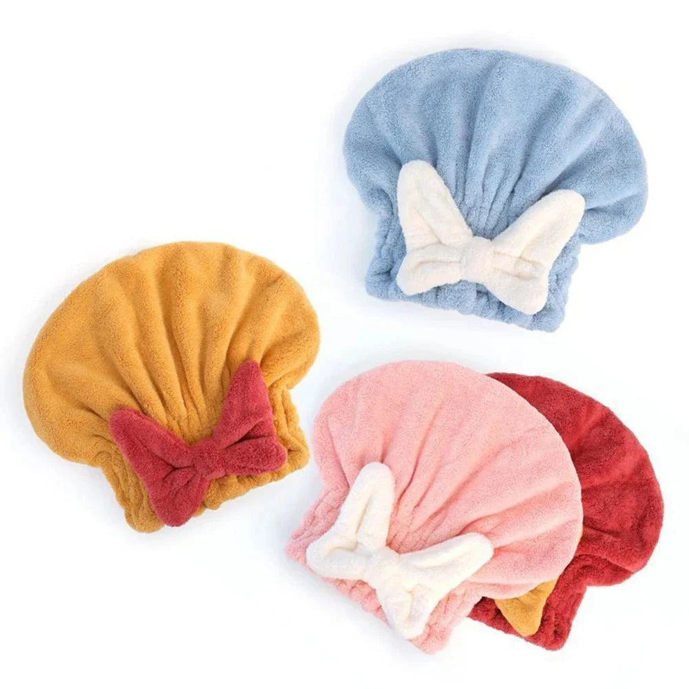 Royallure Ultra-Absorbent Microfiber Hair Drying Towel Cap