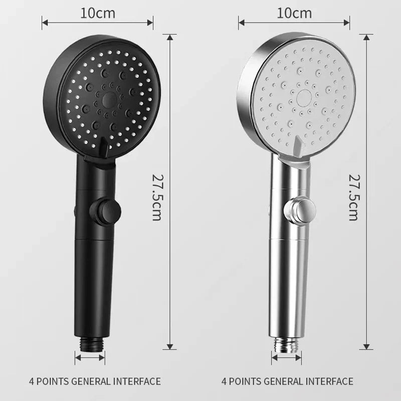 Royallure High-Pressure Spa Showerhead with Versatile Spray Modes and Water-Saving Features