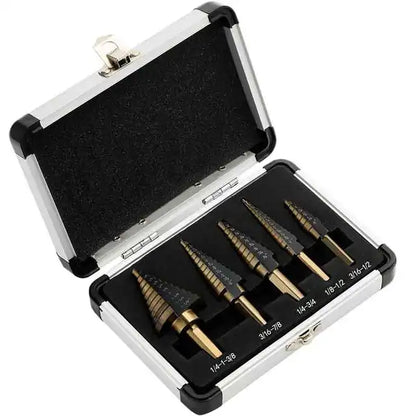 Royallure Premium Cobalt Drill Bit Set for Metal & Iron - Self-Centering, High-Speed Steel, Durable Storage Case