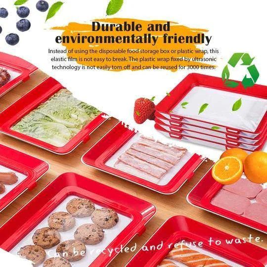 Royallure FreshVacuum Food Storage Tray – BPA Free, Leakproof, Reusable, Easy Clean, Ideal for Meats & Fruits