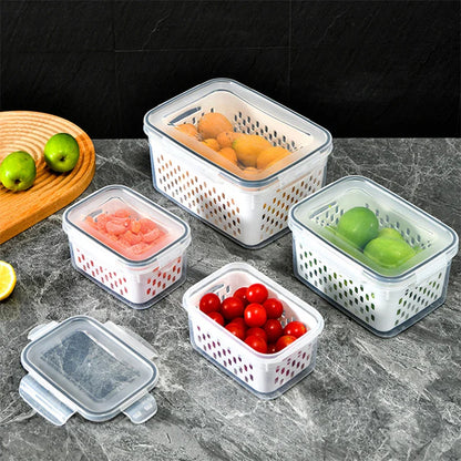 Royallure FreshBox Ultimate Fridge Organizer – Fresh Produce & Space Optimization