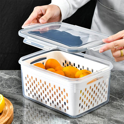 Royallure FreshBox Ultimate Fridge Organizer – Fresh Produce & Space Optimization