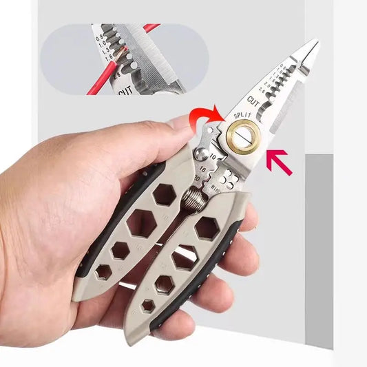 Royallure Ultimate Electrician's Multitool - PliersMaster All-in-One with Wire Stripping, Cutting, and Crimping Functions