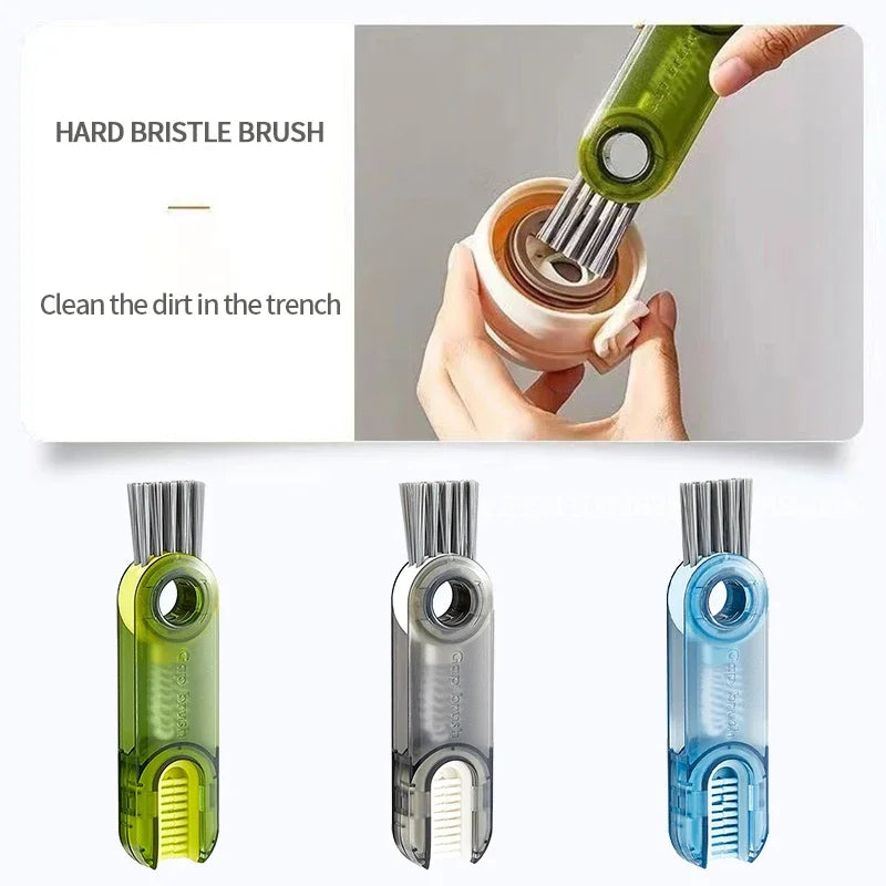 Royallure 3-in-1 Bottle Cleaning Brush - Multi-Purpose Magic Cleaner for Thorough Cleaning of Bottles and Lids