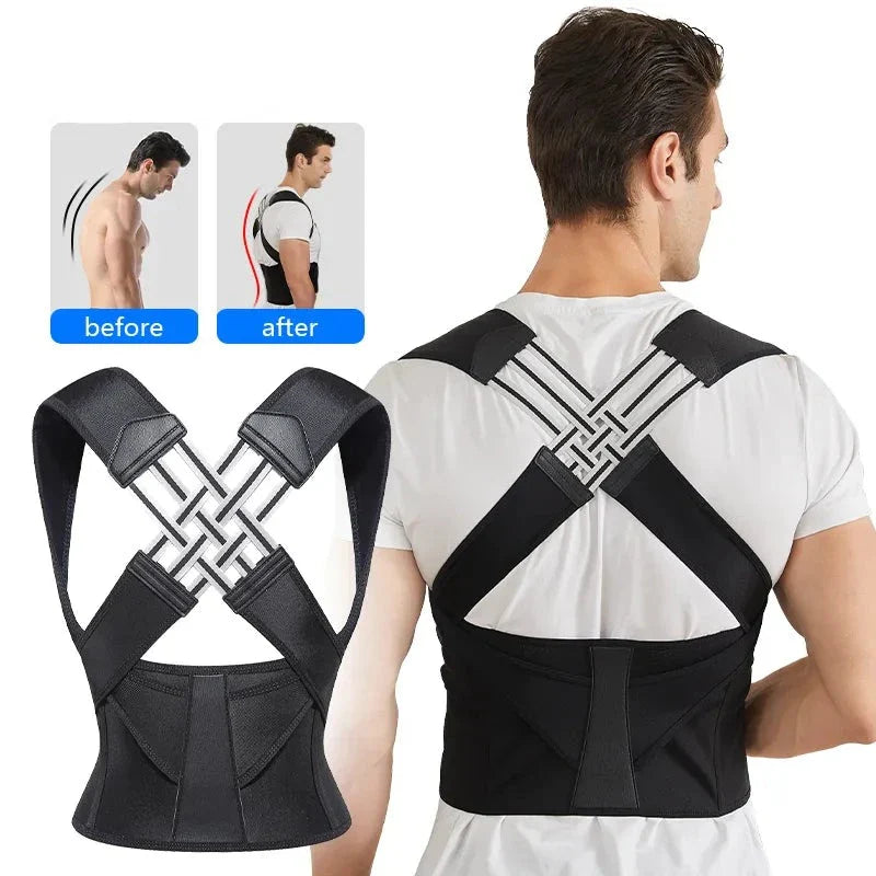 Royallure Posture Corrector Belt – Back Support Brace for Pain Relief & Improved Spinal Alignment