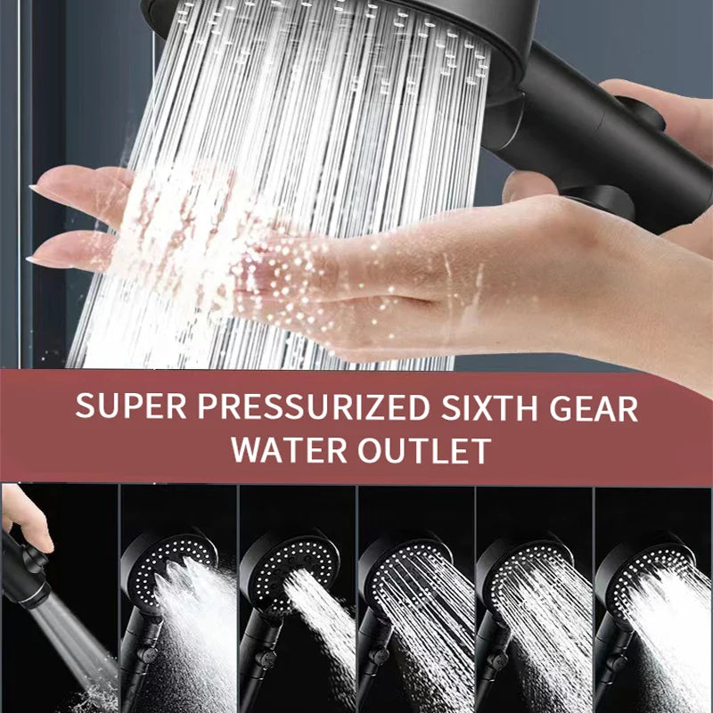 Royallure High-Pressure Spa Showerhead with Versatile Spray Modes and Water-Saving Features