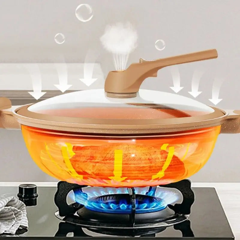 Royallure Ultimate Wok Pro: Fast, Healthy Cooking & Easy Cleaning Solution