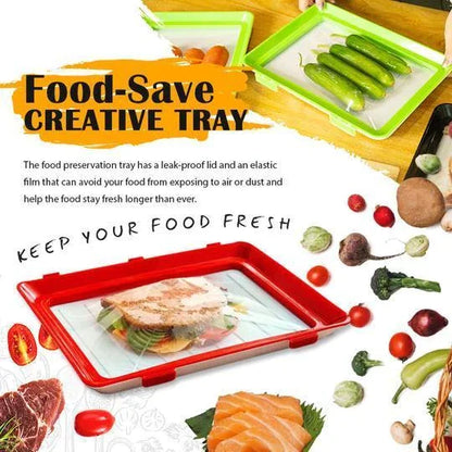 Royallure FreshVacuum Food Storage Tray – BPA Free, Leakproof, Reusable, Easy Clean, Ideal for Meats & Fruits