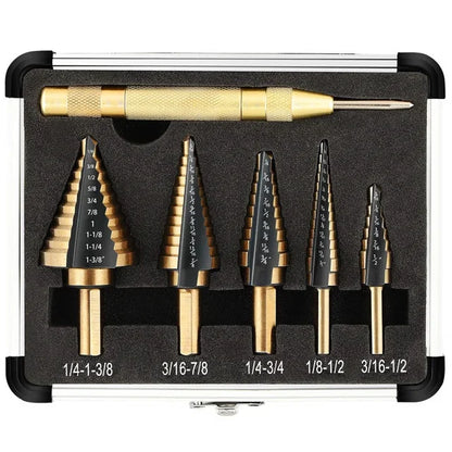 Royallure Premium Cobalt Drill Bit Set for Metal & Iron - Self-Centering, High-Speed Steel, Durable Storage Case