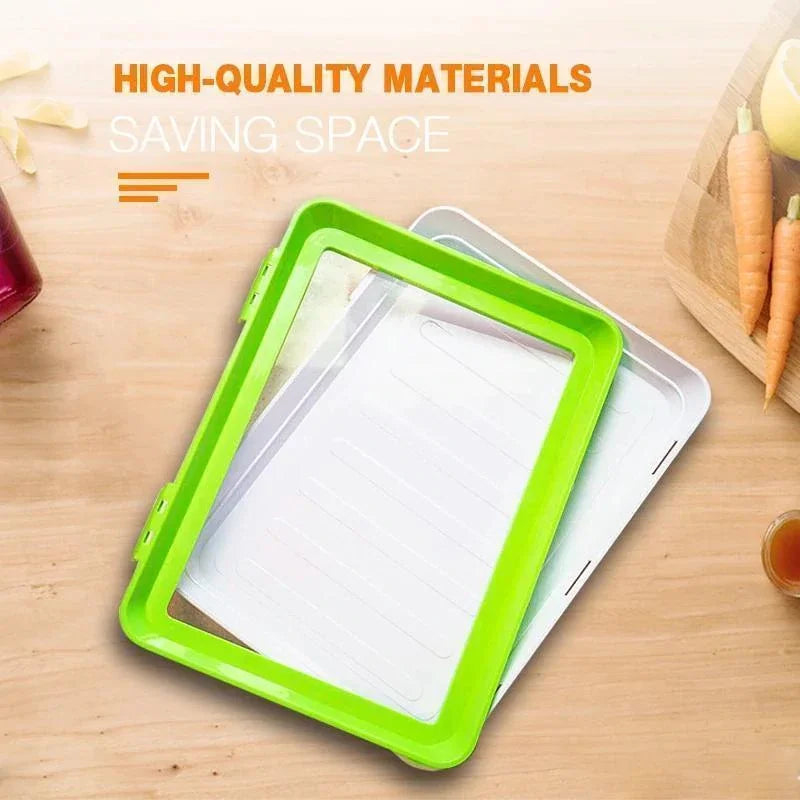 Royallure FreshVacuum Food Storage Tray – BPA Free, Leakproof, Reusable, Easy Clean, Ideal for Meats & Fruits