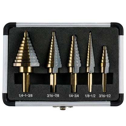 Royallure Premium Cobalt Drill Bit Set for Metal & Iron - Self-Centering, High-Speed Steel, Durable Storage Case