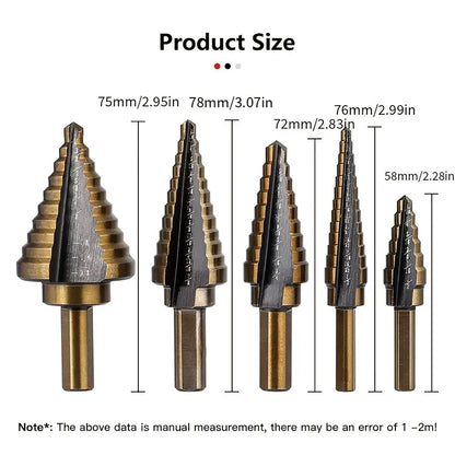 Royallure Premium Cobalt Drill Bit Set for Metal & Iron - Self-Centering, High-Speed Steel, Durable Storage Case