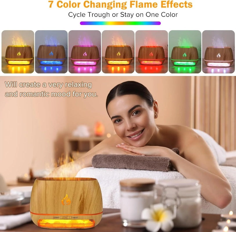 Royallure Himalayan Salt Aroma Mist & Humidifier with Mood Lighting