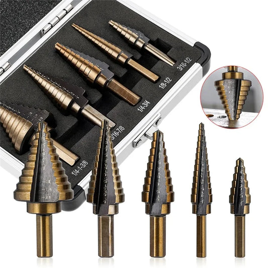 Royallure Premium Cobalt Drill Bit Set for Metal & Iron - Self-Centering, High-Speed Steel, Durable Storage Case