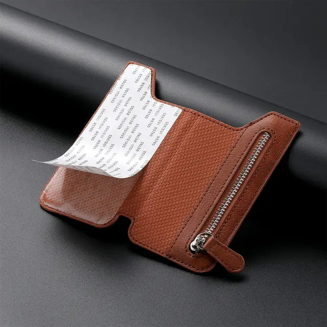 Royaleva SmartPocket: Stylish Phone Wallet with Zippered Card Protection