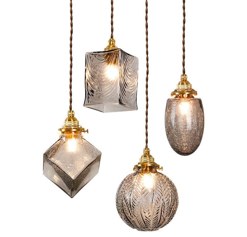 Royallure Chic Industrial Vintage Glass Pendant Lighting Fixture