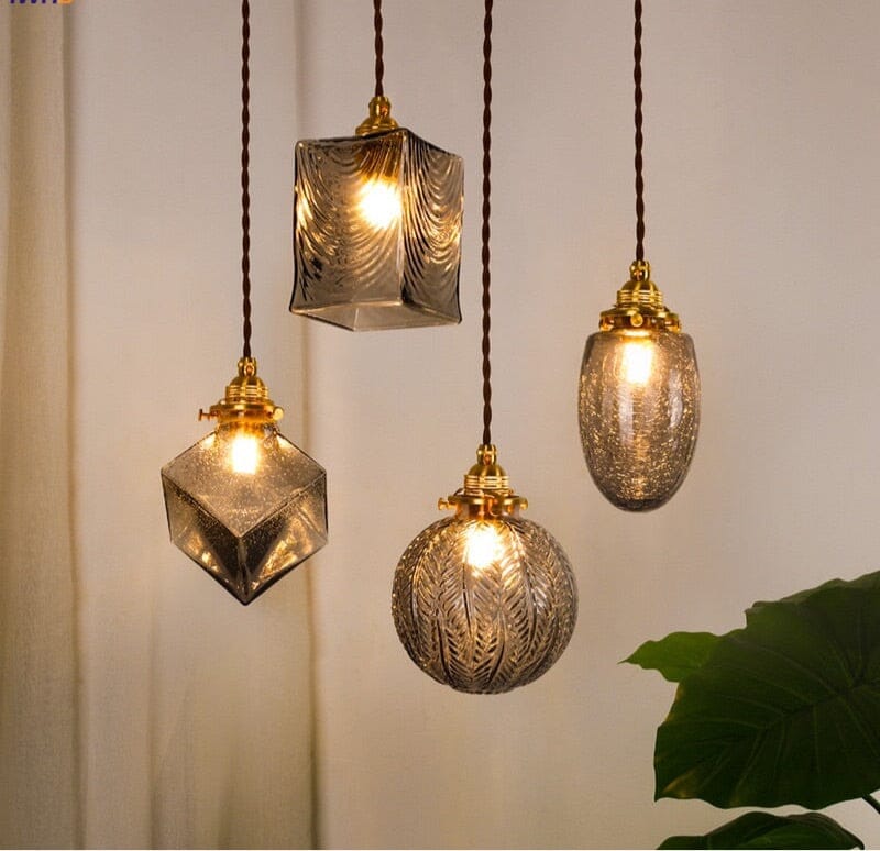 Royallure Chic Industrial Vintage Glass Pendant Lighting Fixture