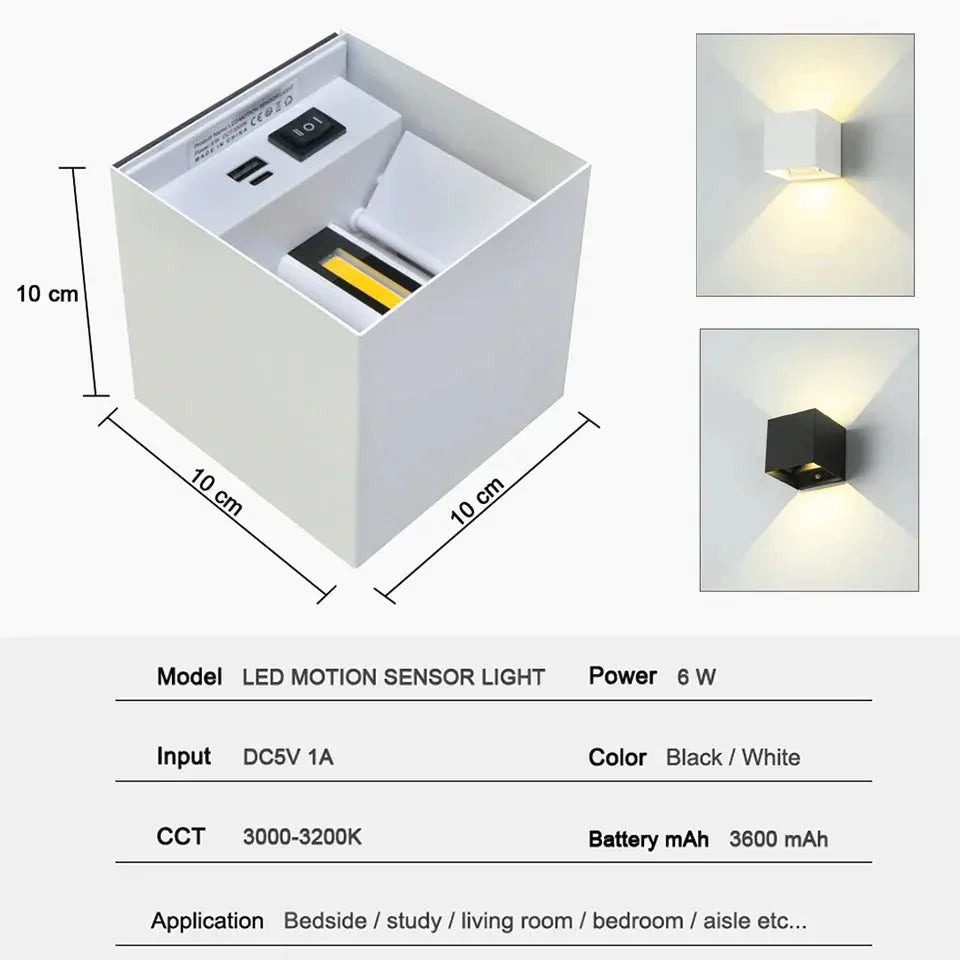 Royallure Smart Motion Sensor Wall Light - Energy-Efficient LED Fixture for Home & Outdoor Use