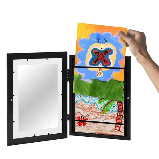 Rayvia Kid's Picture Frame with Art Storage Compartment