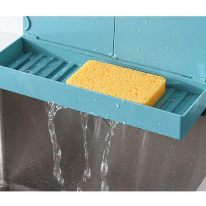 Royallure Adjustable Kitchen Sink Splash Guard with Sponge Holder