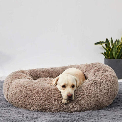 Pawelux Anti-Anxiety Deep Sleep Dog Bed – Cozy Faux Fur Sanctuary for All Breeds