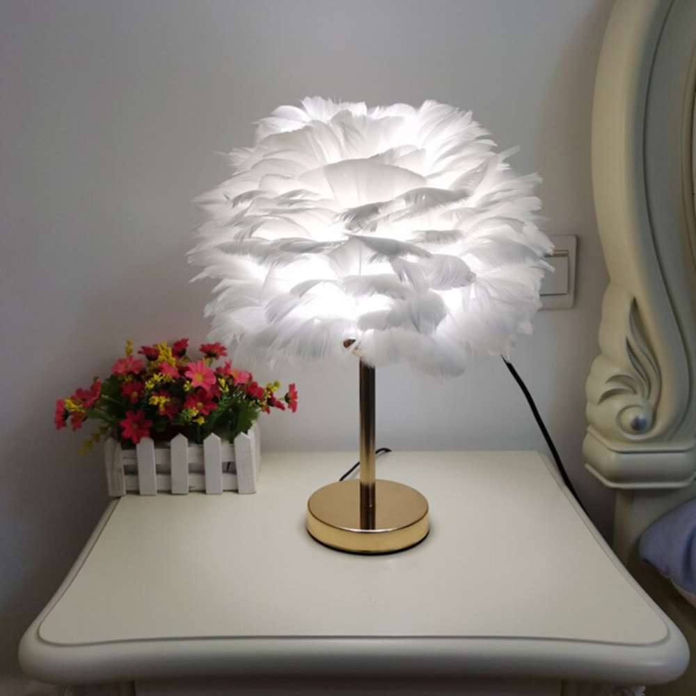 Royallure Feather LED Modern Table Lamp - 7 Colors