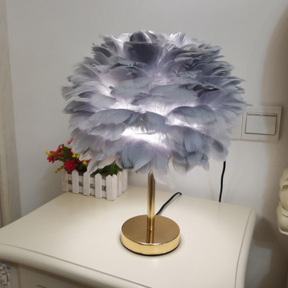 Royallure Feather LED Modern Table Lamp - 7 Colors