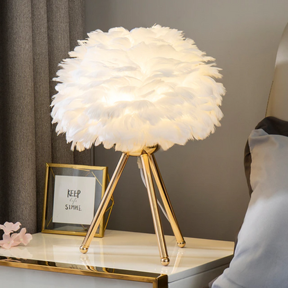 Royallure Feather LED Modern Table Lamp - 7 Colors