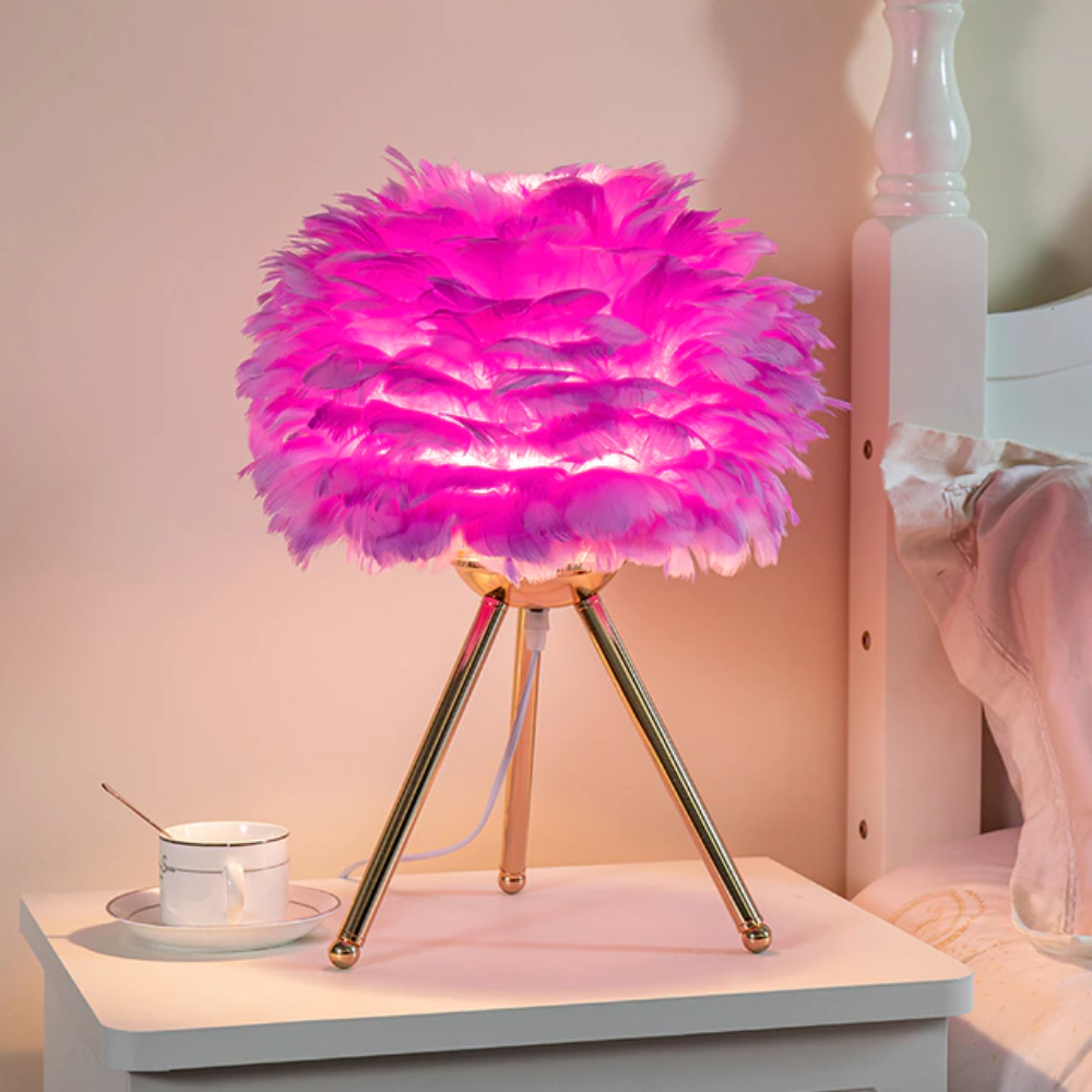 Royallure Feather LED Modern Table Lamp - 7 Colors