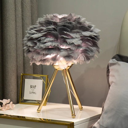 Royallure Feather LED Modern Table Lamp - 7 Colors