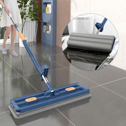 Royallure Ergonomic Large Flat Mop with 360° Rotating Head & Microfiber Pad for Ultimate Floor Cleaning