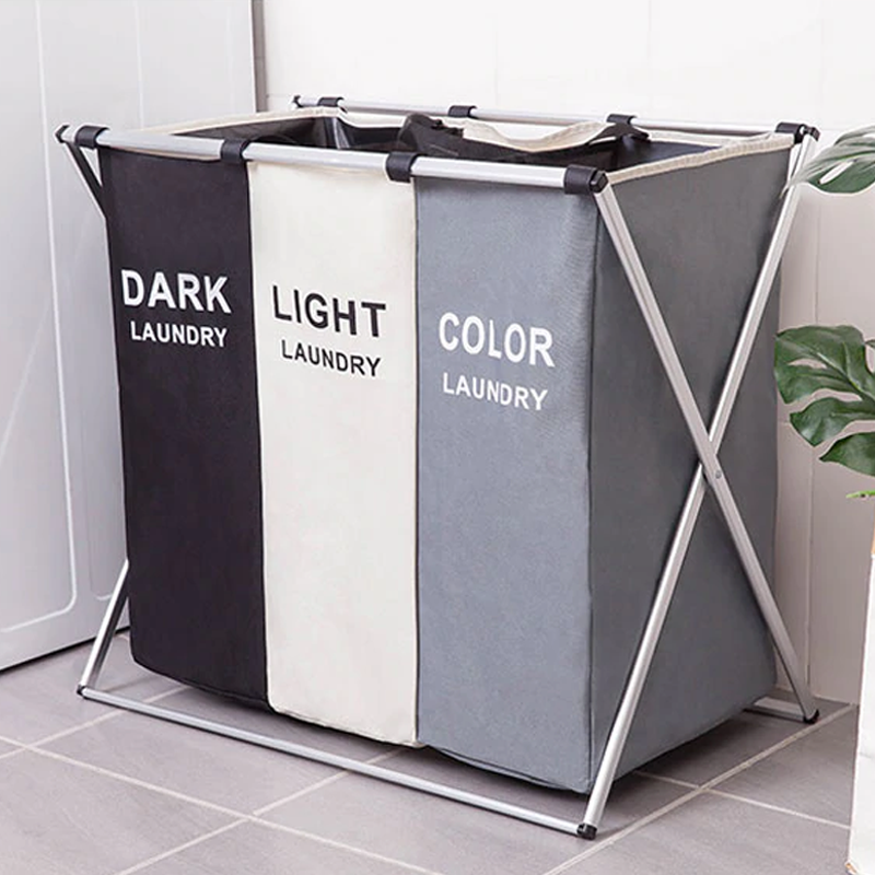 Royaleva Laundry Basket Organizer - Dual Compartment for Efficient Sorting - Double Compartments