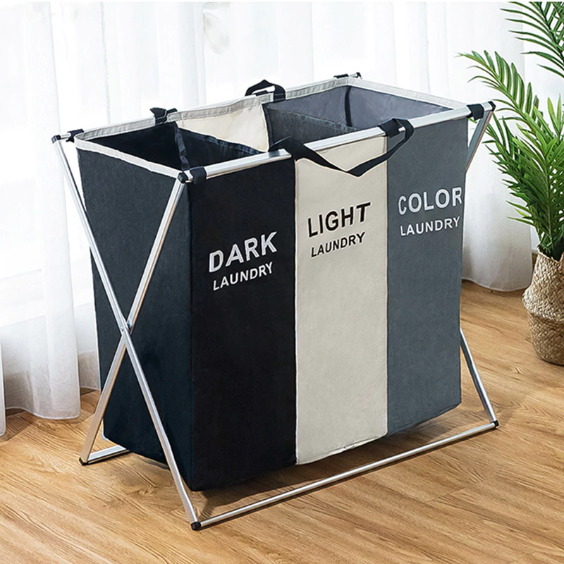 Royaleva Laundry Basket Organizer - Dual Compartment for Efficient Sorting - Double Compartments