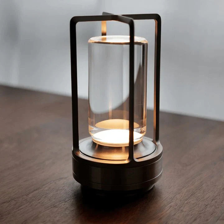 Crystal Glow Lantern – Elevate Your Spaces - Black