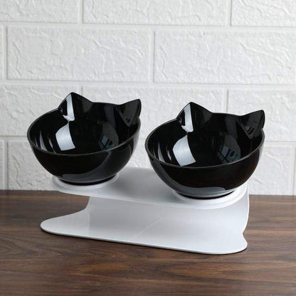 FurLuxe Elevated Anti-Vomiting Orthopedic Cat Bowl for Improved Digestion and Comfort