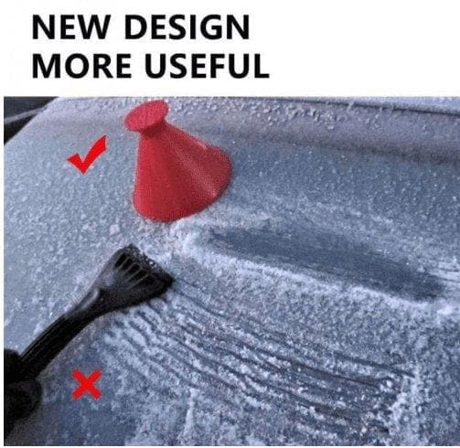 Royallure Ultimate Ice Scraper – Funnel-Shaped Snow & Frost Remover for Fast Cleaning