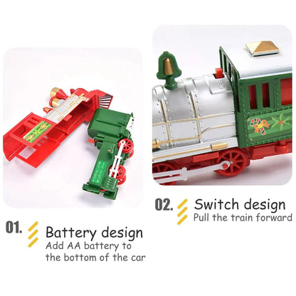 Royallure Festive Mini Electric Train Set for Kids - Educational Christmas Decor & Fun Learning Experience