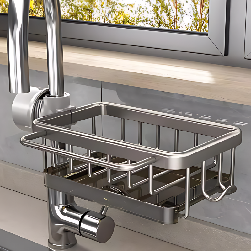 Rayvia Compact Kitchen Drain Rack for Easy Organization