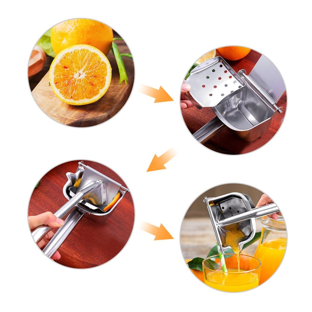 Royallure Heavy-Duty Manual Stainless Steel Juice Squeezer for Effortless Fruit Extraction