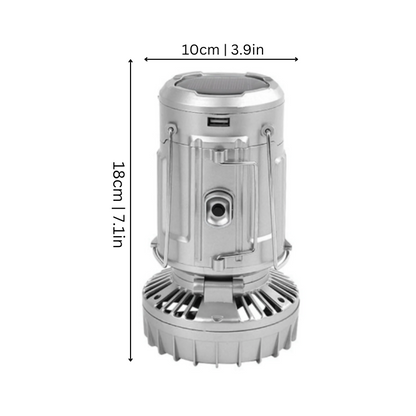 Rayvia Portable Solar LED Lantern With Fan