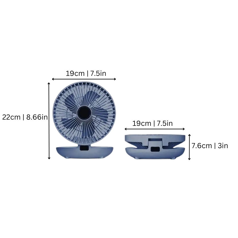 Rayvia Portable Oscillating Fan with Adjustable Speed