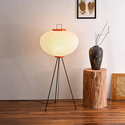 Royallure Minimalist Japanese Rice Paper Floor Lamp - Modern LED Lighting Solution