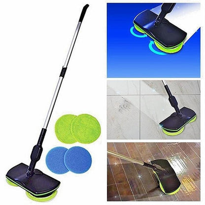 Royallure Cordless Electric Mop with Dual Rotation Heads - Rechargeable & Washable Microfiber Cleaning Cloths for All Floor Surfaces