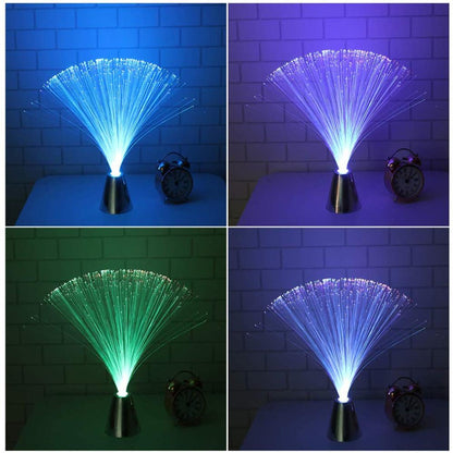 Royallure Color-Changing Fiber Optic LED Lamp - Multicolor Starlight Decoration for Home & Holidays