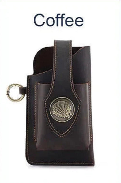 Royallure Versatile Leather Phone Belt Bag with Multi-Pocket Design