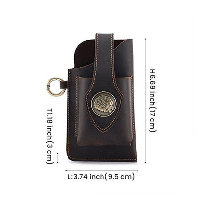 Royallure Versatile Leather Phone Belt Bag with Multi-Pocket Design