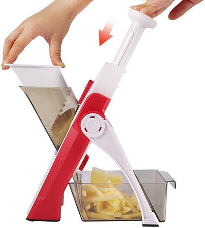 Royallure 5-in-1 Multifunctional Vegetable Slicer with Thickness Control and Hidden Blade