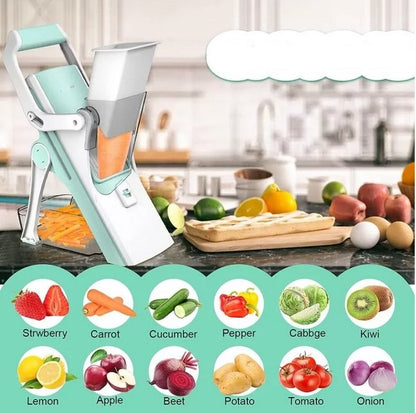 Royallure 5-in-1 Multifunctional Vegetable Slicer with Thickness Control and Hidden Blade