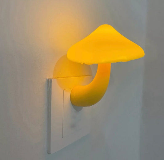 Mushroom Wall Lamp – Nature-Inspired LED Night Light with Smart Sensor & Warm Ambient Glow for Cozy Home Decor